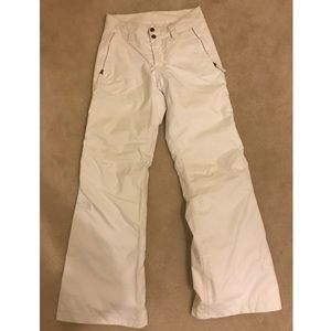 The North Face white ski pants